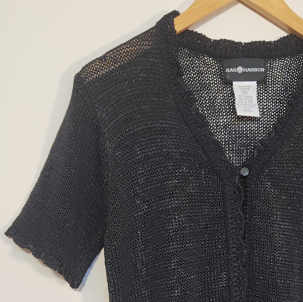 🔥SOLD🔥 Vintage Sag Harbor Loose Knit Cardigan - Picture 5 of 13